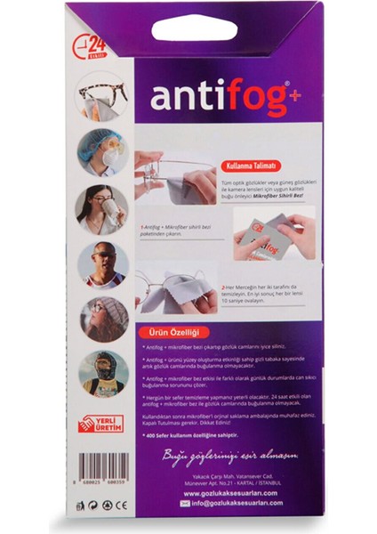 Belsa Home Belsa Antifog Gözlük Camı Buğu Buhar Önleyici Sihirli Mikrofiber Bez 400 Kullanım