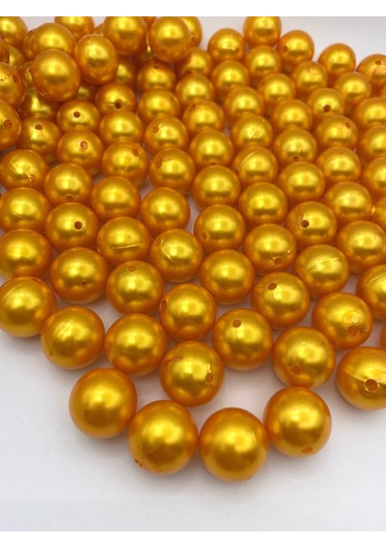 20MM Turuncu Renk Plastik Inci Boncuk, Çanta ve Takı Yapım Boncuğu (250 Gr,~60 Adet) fiyatları