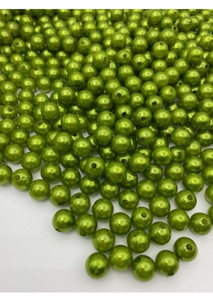 12MM Yeşil Renk Plastik Inci Boncuk, Çanta ve Takı Yapım Boncuğu (100 GR,~120 Adet) fiyatları
