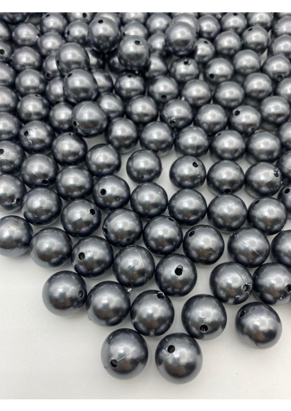 16MM Gri Renk Plastik Inci Boncuk, Çanta ve Takı Yapım Boncuğu (250 GR,~120 Adet) fiyatları