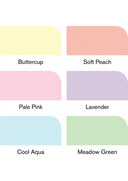 Winsor Newton Promarker 6'lı Pastel Tones modelleri