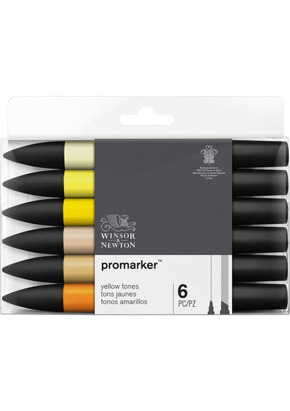 Winsor Newton Promarker 6'lı Yellow Tones
