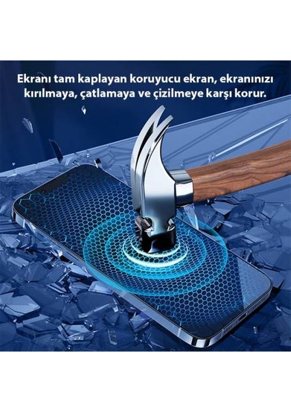 Polham 5ADET iPhone 13 Pro Max Darbe Emici Ekran Koruyucu Jelatin Darbe Emici