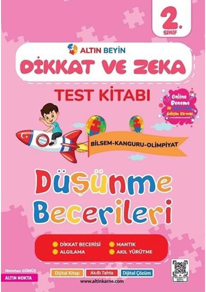 2. Sınıf Altın Beyin Dikkat ve Zeka Kitabı