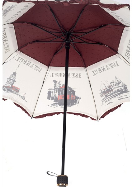 DS8815 Istanbul Desenli Temalı Kadın Şemsiye fırsatları
