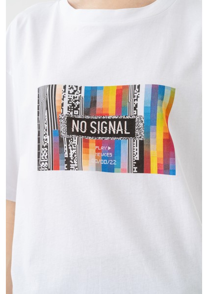 Dijital Baskılı Unisex Oversize Tshirt 1096