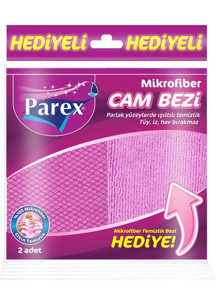 Mikrofiber Cam Bezi/temizlik Bezi 2'li Paket