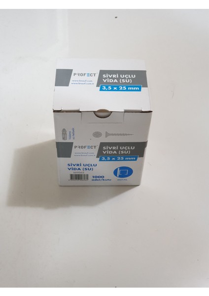 Profect Sivri Uçlu Vida (Su) 3,5 x 25 mm 1000 Adet