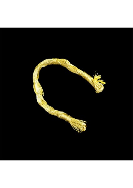 30 Mt.çile Makrome Anahtarlık Simi (Monofil) - Gold