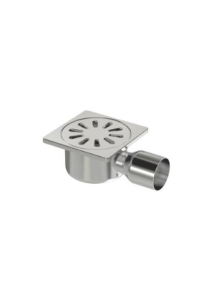Premium Banyo Süzgeci Krom Yer Sifonu 10*10*50
