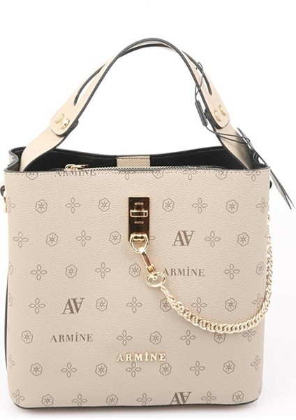 222 Kadın Çanta- Vizon Desenli