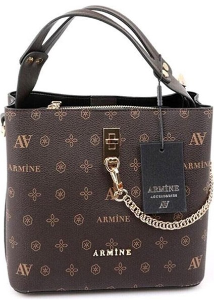 222 Kadın Çanta- Kahve Desenli