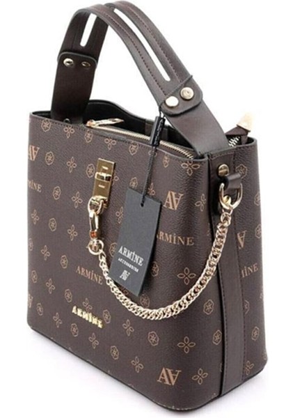 222 Kadın Çanta- Kahve Desenli fiyatları