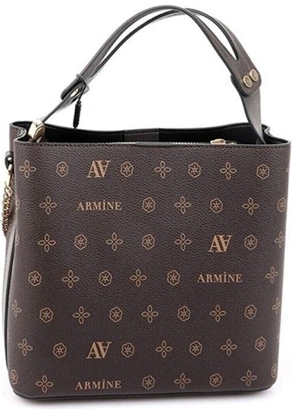 222 Kadın Çanta- Kahve Desenli modelleri