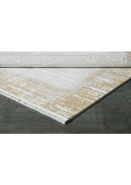 Halı Viera 11607 Sarı Modern Yüksek Kalite Makine Halısı