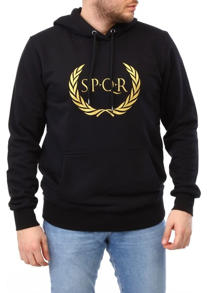 Spqr Erkek Sweatshirt Tılya Siyah