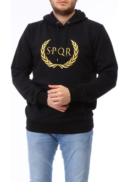 Spqr Erkek Sweatshirt Tılya Siyah