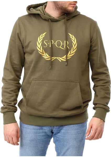 Spqr Erkek Sweatshirt Tılya Haki