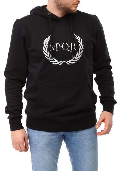 Spqr Erkek Sweatshirt Tılya Siyah