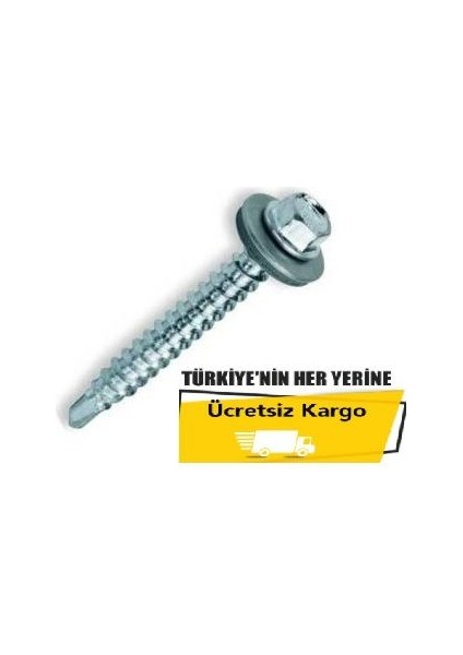 Trapez Çatı Vidası Matkap Uçlu 5,5X105 (100 Adet)