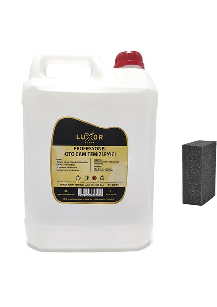 Kimya Cam Yüzey Temizleyici 5 lt + Sünger