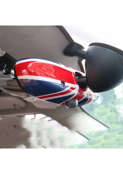 Mini Cooper Union Jk Gray Jk Iç Dikiz Ayna Kapağı Aksesuar R55 R56 R57 R58 R59 R60 R61 indirimleri