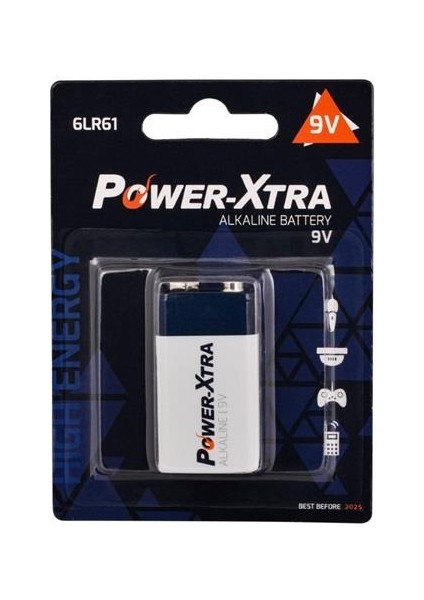 6LR61 9V Alkaline Pil Tekli Blister