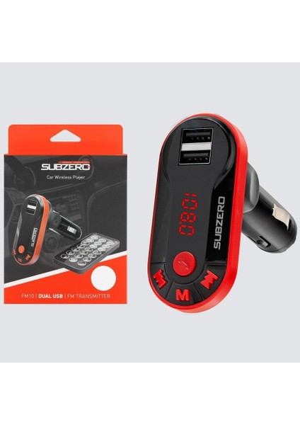 2.5A Bluetooth Fm Kumandalı Subzero FM10