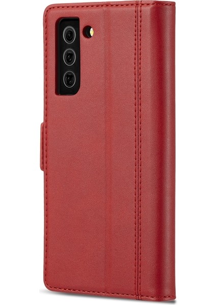 Lc.ımeeke Samsunggalaxy S21 5g Lc.imeeke Pu + Tpu Için Kılıf - Kırmızı (Yurt Dışından) modelleri