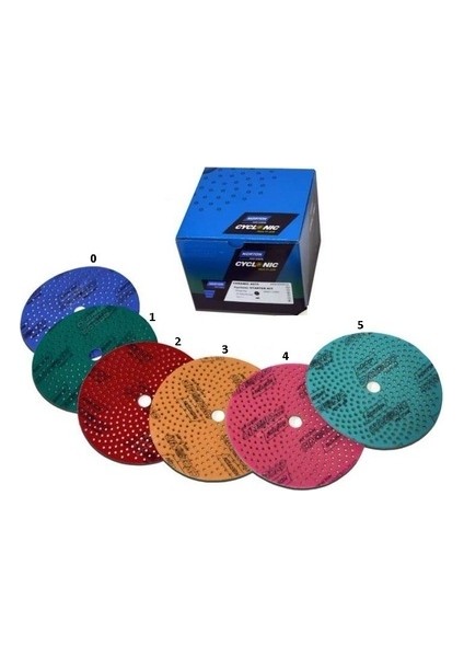 A975 Cyclonic Disk Zımpara Yeşil No:1 150MM-50 Adet YARIM PAKET