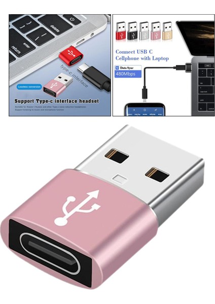 Taşınabilir 2-In-1 USB Güç Bankası Veri Transferi Için USB C Dönüştürücü Adaptörü (Yurt Dışından)