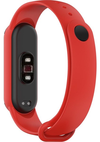 Mi Band 5 Yedek Bilezik Silikon Bileklik Kırmızı (Yurt Dışından)