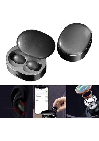 Bluetooth 5.0 Kablosuz Kulakiçi Derin Bas Stereo Kulaklık Spor Çalışmak Için Siyah (Yurt Dışından) modelleri