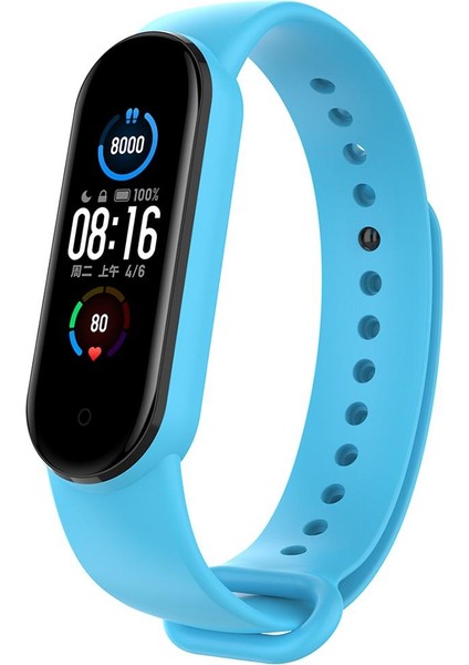 Mi Band 5 Yedek Bilezik Için Silikon Bileklik Skyblue (Yurt Dışından) fırsatları
