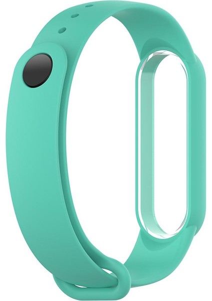 Mi Band 5 Yedek Bilezik Için Silikon Bileklik Teal Yeşil (Yurt Dışından)