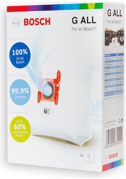 Bosch Bbs 5000 Optima Uyumlu Süpürge Toz Torbası