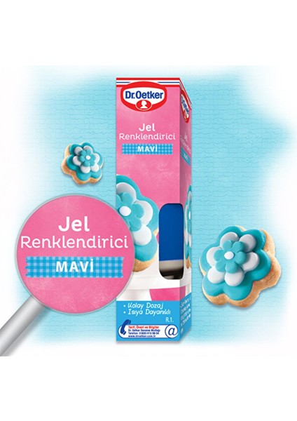 Dr. Oetker Glazür Jel Renklendirici Mavi 10 gr