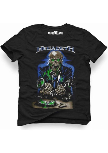 Megadeth Rock Metal Müzik Baskılı Erkek Dar Kesim Slim Fit T-Shirt