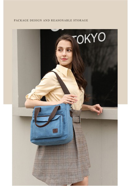 Kadınlar Büyük Kapasiteli Kanvas Omuz Çantası Çanta (Yurt Dışından) fırsatları