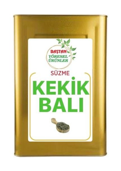 Baştan Yöresel Kekik Balı Süzme 25KG Teneke