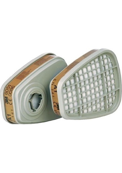 7502 Yarım Yüz Maskesi (Medium) + 3m 6051 A1 Maske Filtresi modelleri