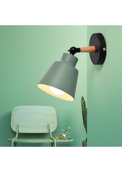 Basit Yatak Odası Duvar Lambası Amerikan Ferforje Macarons Yemek Odası Bar Oturma Odası Tv Duvar Lambası (Yurt Dışından) fırsatları