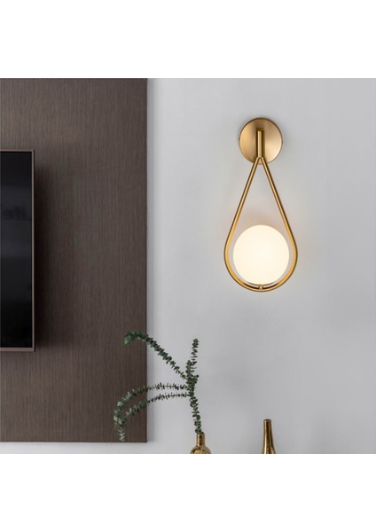 Pirinç Duvar Lambası Oturma Odası Koridor Koridor Balkon Yatak Odası Başucu Cam Duvar Lambası (Yurt Dışından) fırsatları