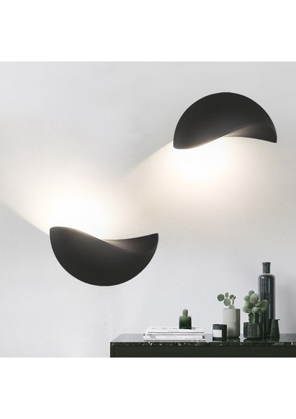 Yaratıcı Ay Tipi Duvar Işık Su Geçirmez IP65 Kapalı Açık Villa Yard Banyo Koridor Başucu Avlu Duvar Lambası 12 W | LED Iç Duvar Lambaları (Yurt Dışından) modelleri