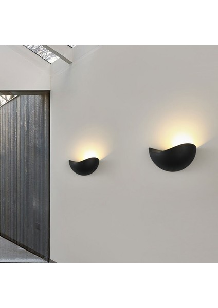 Yaratıcı Ay Tipi Duvar Işık Su Geçirmez IP65 Kapalı Açık Villa Yard Banyo Koridor Başucu Avlu Duvar Lambası 12 W | LED Iç Duvar Lambaları (Yurt Dışından) indirimleri