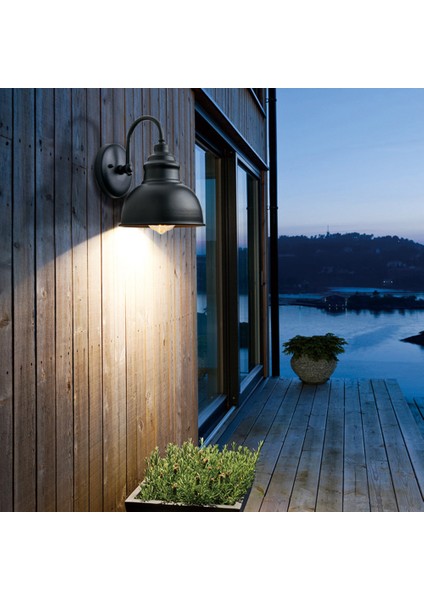 LED Duvar Lambası Açık Bahçe Mera Vintage Duvar Fener Siyah IP65 Su Geçirmez Endüstriyel Dekor Dışında Bahçe, Veranda ve Açık Işık Dışında. (Yurt Dışından) modelleri