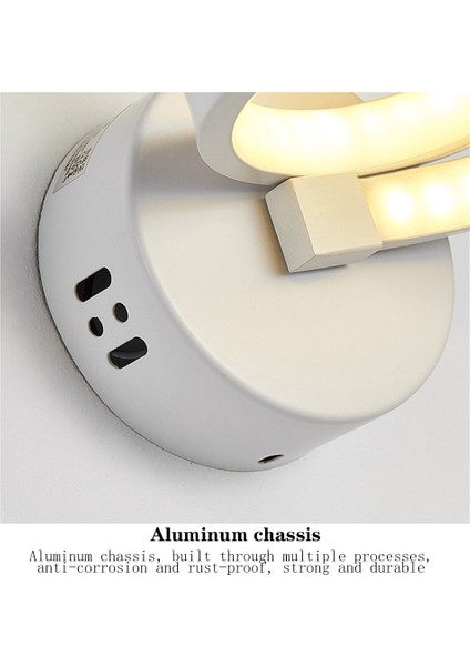 Beyaz 36 W Dalga LED Duvar Işık Karartma Koridor Işık Basit Duvar Işık (Üç Renk Karartma) (Yurt Dışından) indirimleri