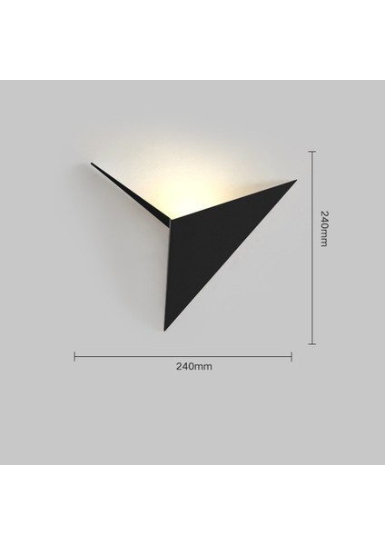 24 cm Kağıt Vinç Küçük Duvar Lambası, 220 V Sıcak Işık LED Basit Modern Oturma Odası Dekorasyon Lamba, Yaratıcı ve Sıcak Yatak Odası Başucu Lambası Koridor, Siyah (Yurt Dışından)