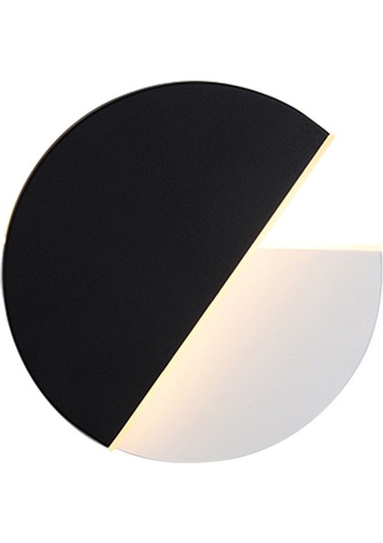 Dönebilen Duvar Lambası, 22 Cmld 10 W Duvar Lambası Sıcak Işık Modern Oturma Odası Lamba Yatak Odası Başucu Lambası Koridor Koridor, Siyah (Yurt Dışından)