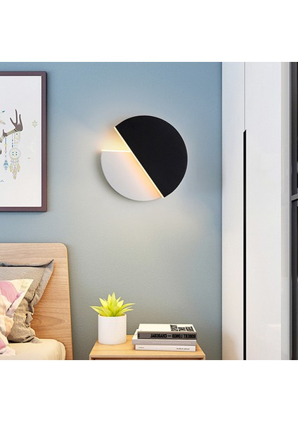 Dönebilen Duvar Lambası, 22 Cmld 10 W Duvar Lambası Sıcak Işık Modern Oturma Odası Lamba Yatak Odası Başucu Lambası Koridor Koridor, Siyah (Yurt Dışından) modelleri